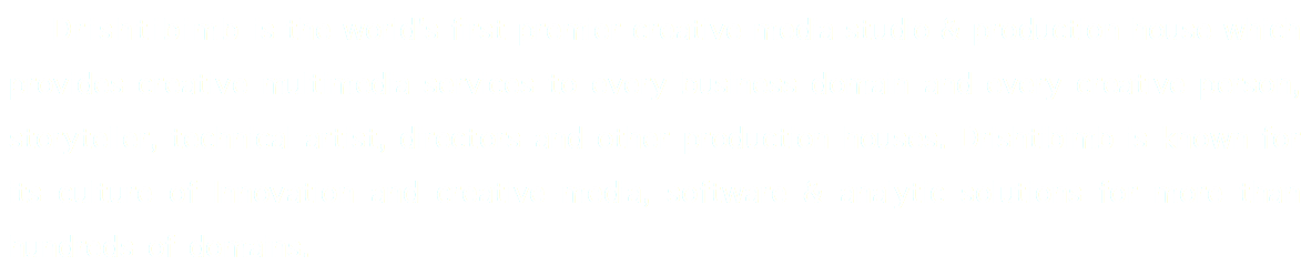&nbsp;Drishtibimb is the world's first premier creative media studio & production house which provides creative multimedia services to every business domain and every creative person, storyteller, technical artist, directors and other production houses. Drishtibimb is known for its culture of Innovation and creative media, software & analytic solutions for more than hundreds of domains.